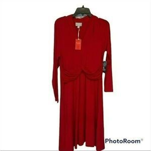 PURE Collection Scarlet Gathered Jersey Maxi Dress NWT